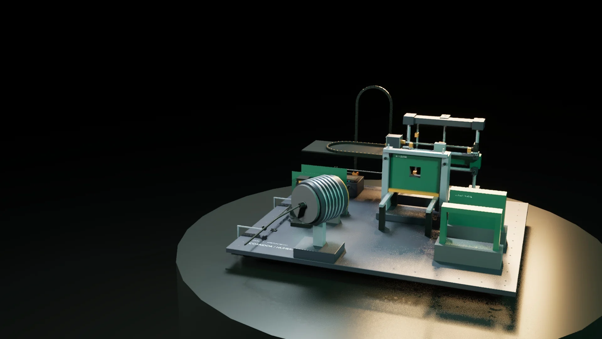 Digital model of the full aperture bench and enclosure.